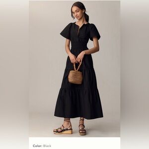 Anthropologie Black Maxi Dress